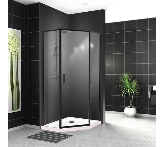 Изображение товара Душевой уголок BelBagno UNO-195-P-1-100-C-NERO