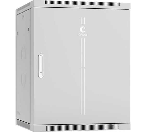 Изображение товара Телекоммуникационный настенный разобранный шкаф Cabeus 19" 15U цвет серый SH-05F-15U60/60m-R