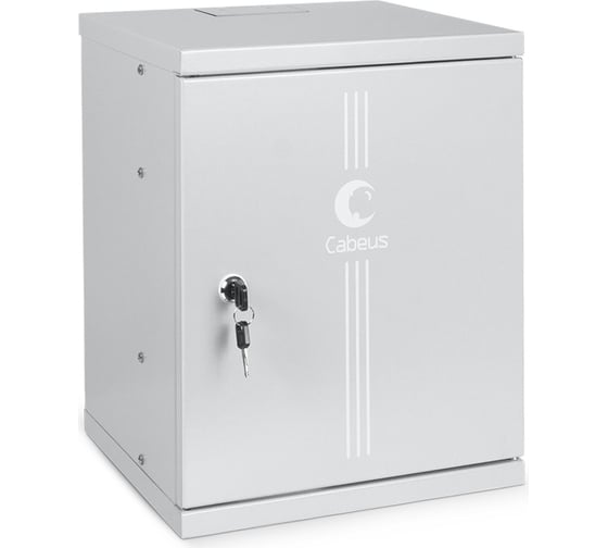 Изображение товара Телекоммуникационный настенный шкаф Cabeus 10" 8U дверь металл WSC-8Um