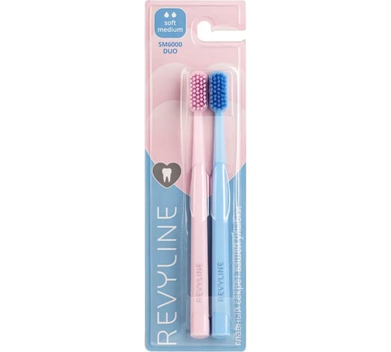 Изображение товара Набор зубных щеток Revyline SM6000 DUO Pink + Blue 6999