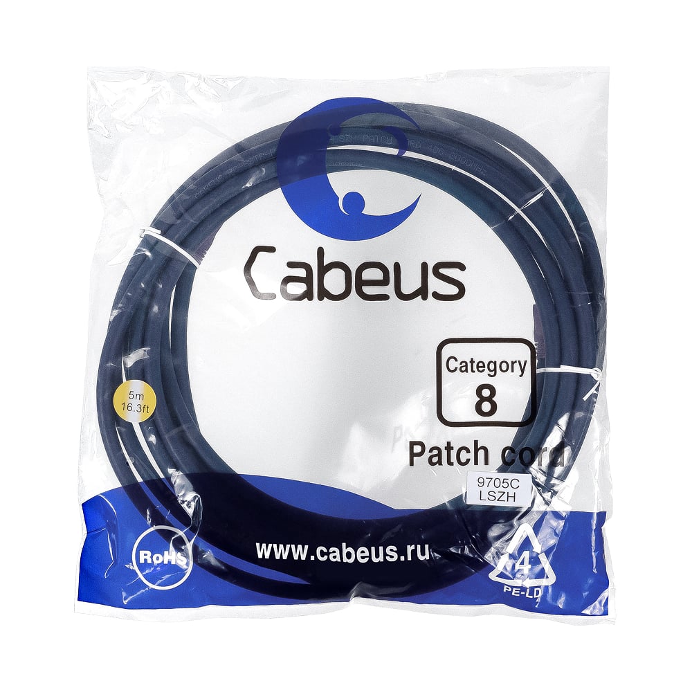 Экранированный патч-корд Cabeus патч корд cablexpert pp12 2m b utp 5е кат rj 45 m rj 45 m 2 м синий