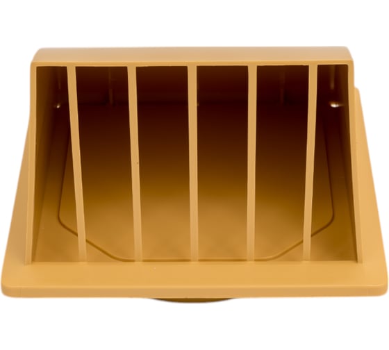 Изображение товара Выход стенной вытяжной с обратным клапаном (175x175 мм; с фланцем 125 мм) Эвент 175К125ФВ, бежевый