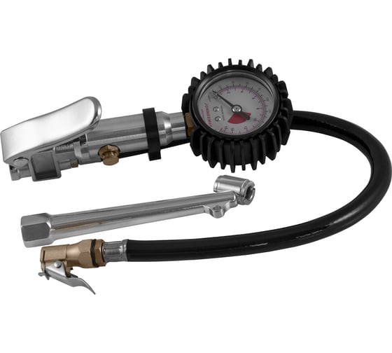 Изображение товара Трехфункциональный манометр для шин, шланг 300мм Jonnesway AG010038S 49467