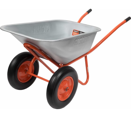 Изображение товара Строительная двухколесная тачка Gigant 110л, 240 кг, литые колеса GX-04