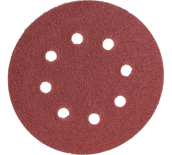Изображение товара Круг абразивный шлифовальный под липучку с перфорацией 125 мм, Р60, 5 шт On 19-05-043