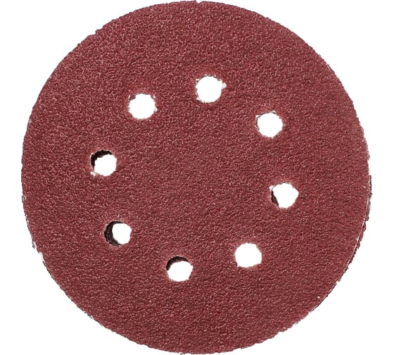 Изображение товара Круг абразивный шлифовальный под липучку с перфорацией 125 мм, Р36, 5 шт On 19-05-041