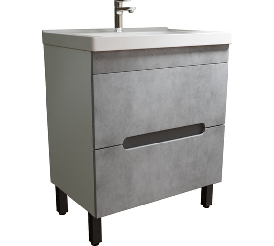 Изображение товара Тумба для ванной MIXLINE "Честер-70" Бетон под умывальник Грэйс-70, ПВХ, NEW 551732