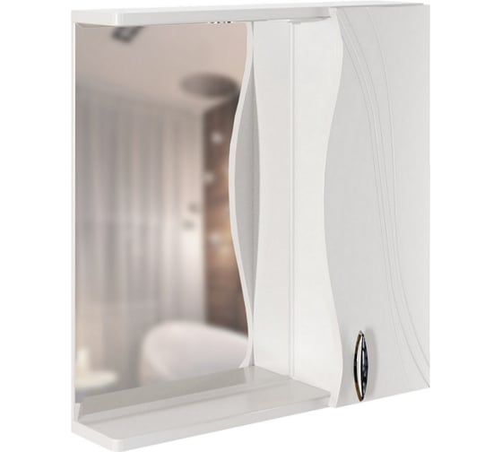 Изображение товара Навесной шкаф MIXLINE "ЛИМА-65" правый, с подсветкой, ПВХ 551708