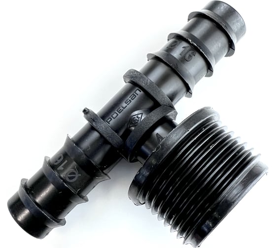 Изображение товара Тройник НР 3/4" для магистральной трубки 16 мм Профитт 1892334