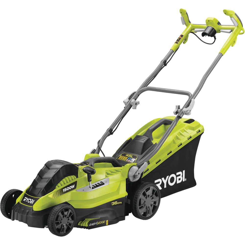 Изображение товара Газонокосилка Ryobi RLM15E36H с электродвигателем и мульчированием