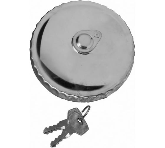 Изображение товара Пробка бензобака Дали-Авто с замком 80 мм хром. (защита ключа) DA-NP212