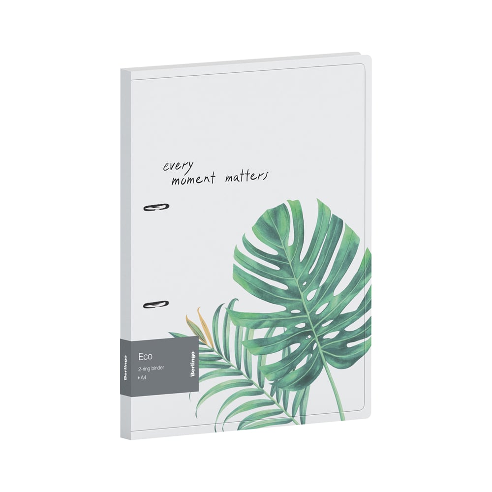 Изображение товара Папка Berlingo eco на 2 кольца 24 мм, А4, белая, песок, 150 листов