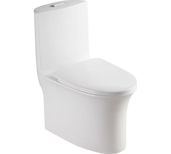 Изображение товара Напольный унитаз моноблок Azario luna 770x390x710 с сиденьем микролифт az-1037 00079062