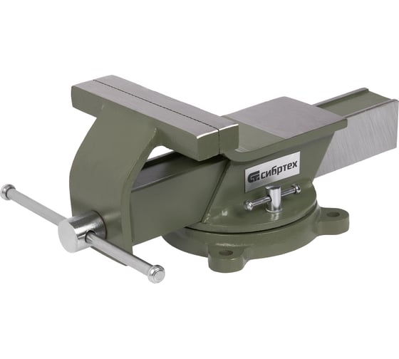 Изображение товара Тиски СИБРТЕХ слесарные, 150 мм, стальные, поворотные 18620