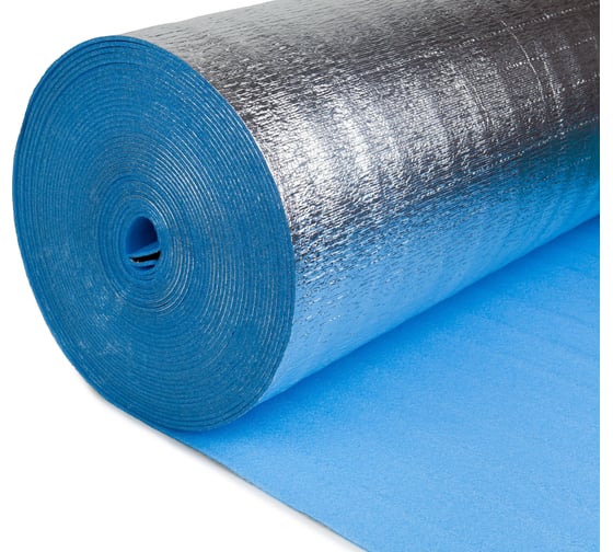 Изображение товара Теплоизоляция отражающая с фольгой нпэ-лф НПС Развитие тип а 3 мм 1,2x30 м 36 м2 4620018381975