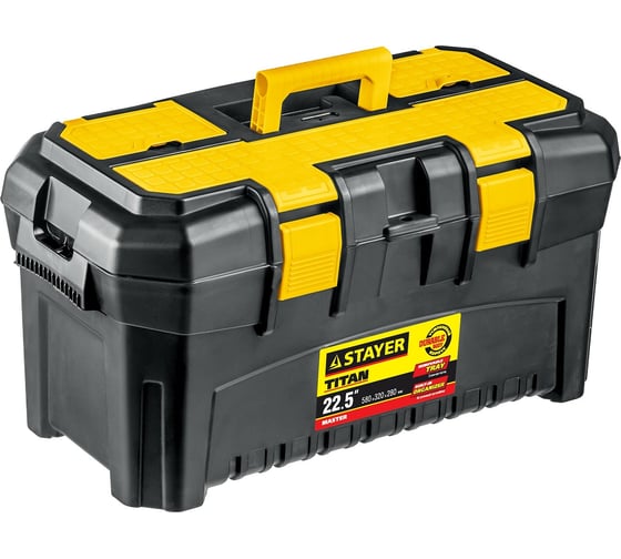 Изображение товара Пластиковый ящик для инструментов STAYER Titan-22 553 x 320 x 310 мм (22") 38016-22