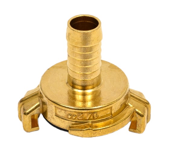 Изображение товара Универсальное соединение для воды TITAN LOCK NEPTUN (GEKA) с концом под рукав, 1/2" (13мм), латунь, TLNPH1/2-BR