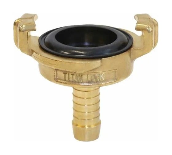 Изображение товара Универсальное соединение для воды TITAN LOCK NEPTUN (GEKA) с концом под рукав, 1 1/4" (32мм), латунь, TLNPH1.1/4-BR