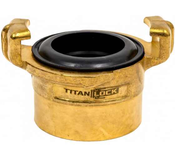 Изображение товара Универсальное соединение для воды TITAN LOCK NEPTUN (GEKA) с внутренней резьбой BSP 1", латунь, TLNPF1-BR