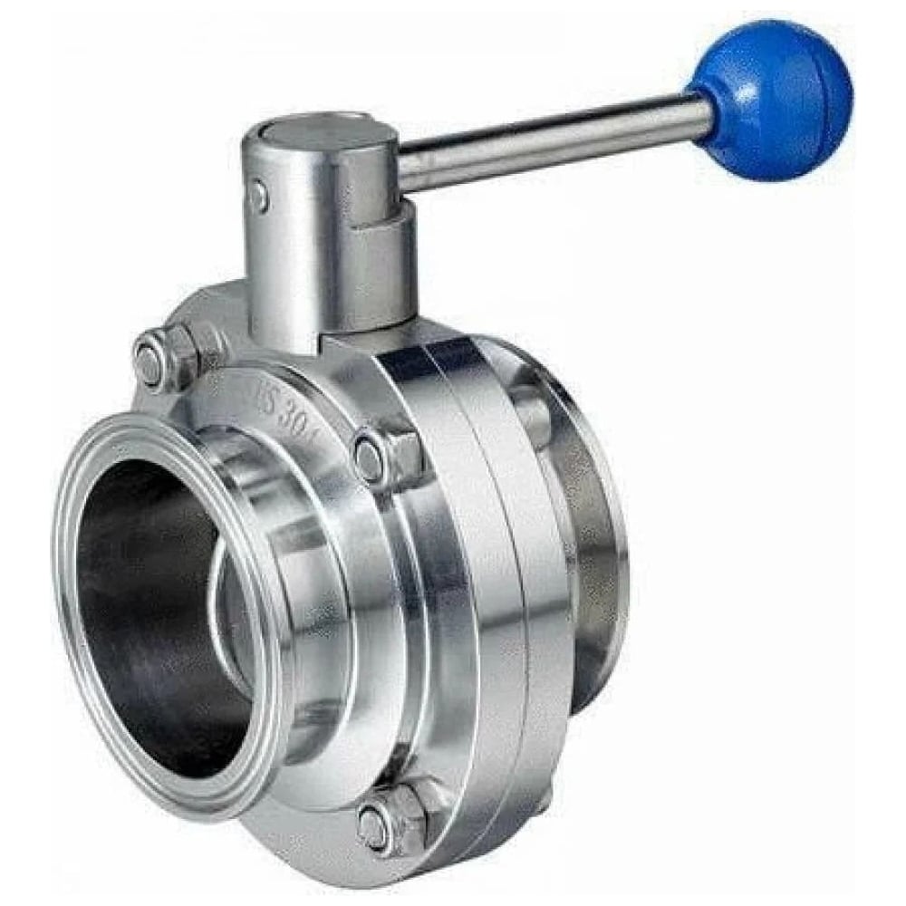 Изображение товара Дисковый затвор TITAN LOCK нержавеющий DN50 clamp-clamp модель TLSD050CLS