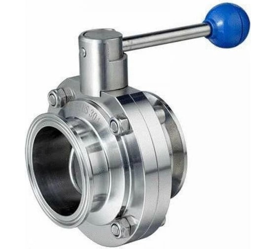 Изображение товара Дисковый затвор TITAN LOCK нержавеющий (AISI304) DN50, типа clamp-clamp TLSD050CLS