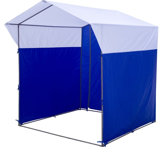 Изображение товара Торговая палатка МИТЕК 1.9x1.9x2.2, бело-синяя 23-00006768