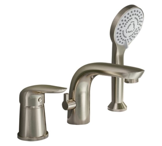 Изображение товара Смеситель на борт ванны ORANGE никель M60-333ni