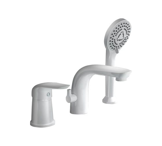 Изображение товара Смеситель на борт ванны ORANGE белый M60-333w