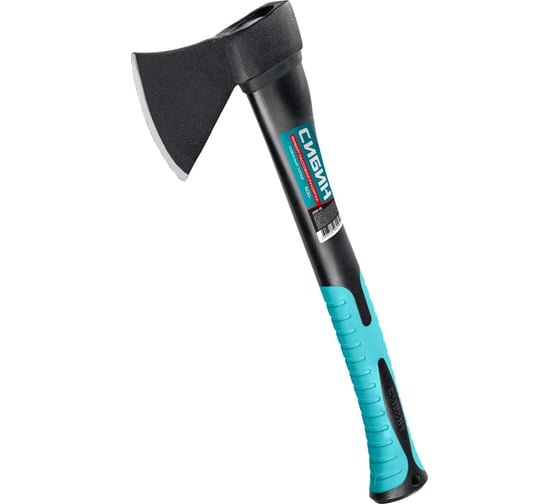 Изображение товара Кованый топор с фибергласовой рукояткой СИБИН 600/880 г, 380 мм 2080-06