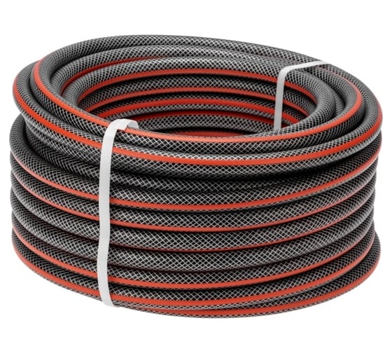 Изображение товара Армированный поливочный 3-х слойный шланг Четыре сезона стандарт 1/2", 25 м 62-0224