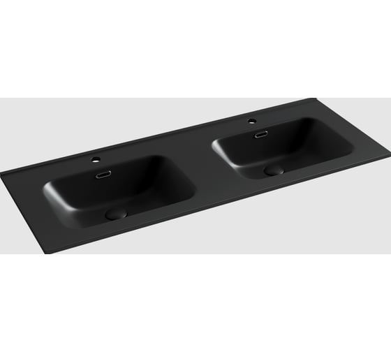 Изображение товара Накладной прямоугольный умывальник Ceramicanova Element черный матовый, 1210x465x180 мм CN7004MB