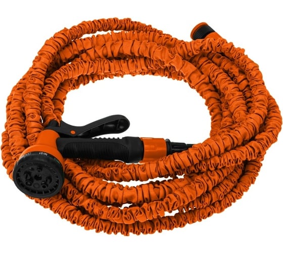 Изображение товара Поливочный набор Четыре сезона растягивающийся шланг 45 м, пистолет 7 режимов, соединитель 62-0259