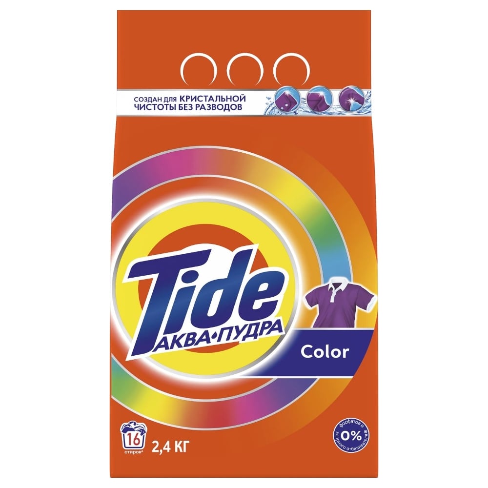 Изображение товара Стиральный порошок Tide Color для цветного белья 2.4кг