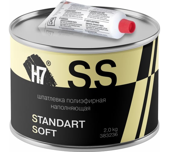 Изображение товара Полиэфирная наполняющая шпатлевка H7 Standard Soft 2кг 383236