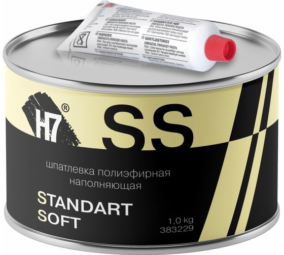 Изображение товара Полиэфирная наполняющая шпатлевка H7 Standard Soft 1кг 383229