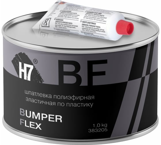 Изображение товара Полиэфирная шпатлевка H7 Bumper Flex эластичная по пластику 1кг 383205