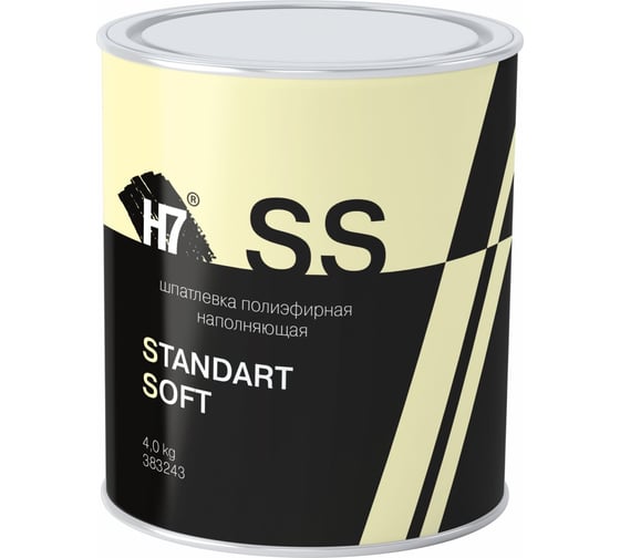 Изображение товара Полиэфирная наполняющая шпатлевка H7 Standard Soft 4кг 383243