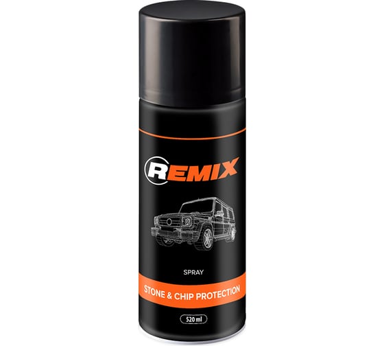 Изображение товара Покрытие антигравийное REMIX Spray Stone & Chip Protection WHITE 520 мл RM171104
