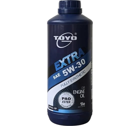 Изображение товара Моторное масло Toyo extra sae 5w-30, api sn/cf, 1 л 9555131400973