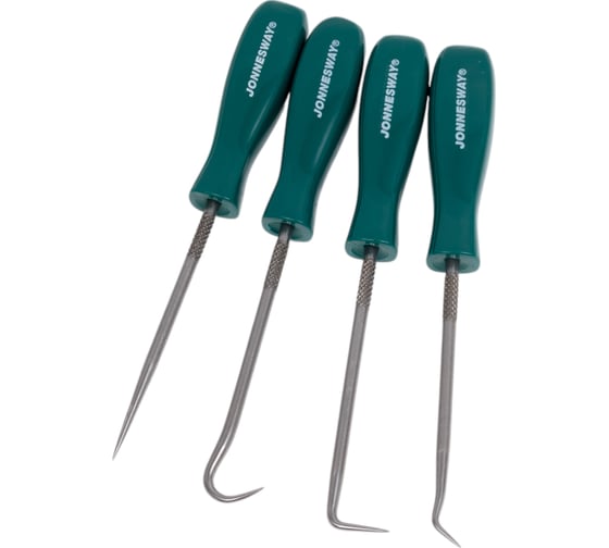 Изображение товара Набор крючков для демонтажа уплотнительных колец (мини), 4 предмета Jonnesway AI030022 48536