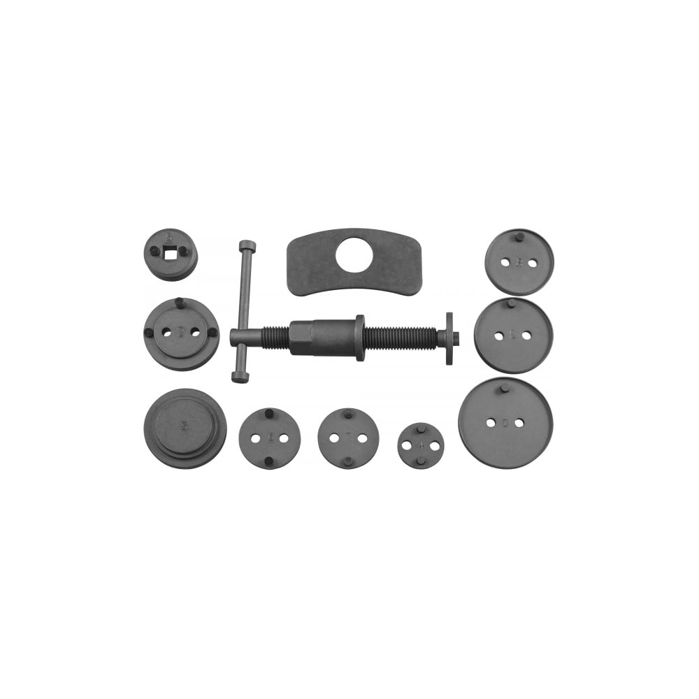 Изображение товара Комплект инструмента для развода поршней тормозных цилиндров, 11 предметов Jonnesway AN010001 47821