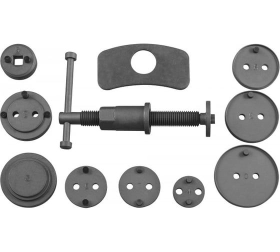 Изображение товара Комплект инструмента для развода поршней тормозных цилиндров, 11 предметов Jonnesway AN010001 47821
