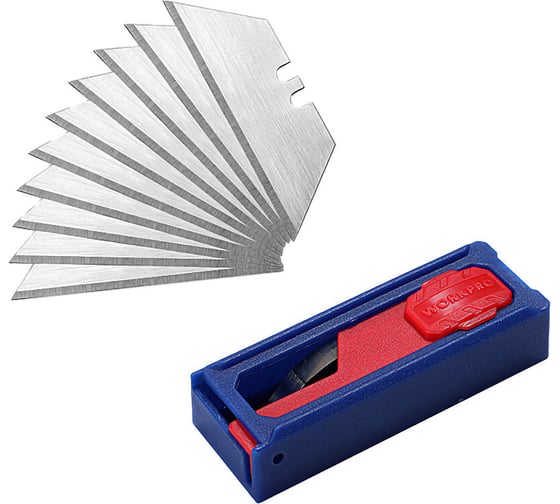 Изображение товара Лезвия сменные трапециевидные 19 мм, SK5, 10 шт WORKPRO WP213002