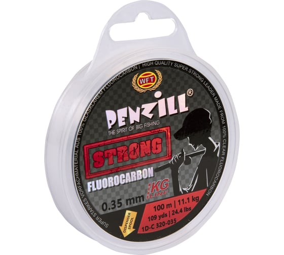 Изображение товара Монофильная леска WFT Penzill FLUOROCARBON Strong 100/035 1D-C-320-035