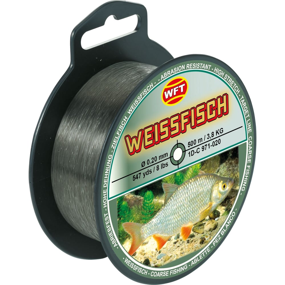 Монофильная леска WFT Zielfisch WEISSFISCH МИРНАЯ РЫБА 1D-C-971-020