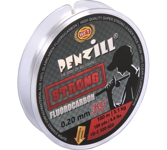 Изображение товара Монофильная леска WFT Penzill FLUOROCARBON Strong 100/020 1D-C-320-020