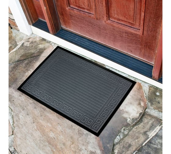 Изображение товара Придверный коврик Joy Home HEFEI RUBBER 60x90 см, Бургунь (серый), 11410