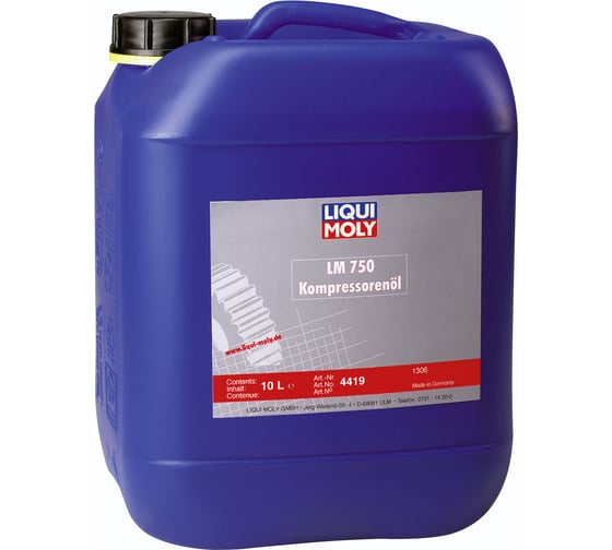 Изображение товара Синтетическое компрессорное масло 10л LIQUI MOLY LM 750 Kompressorenoil 40 4419