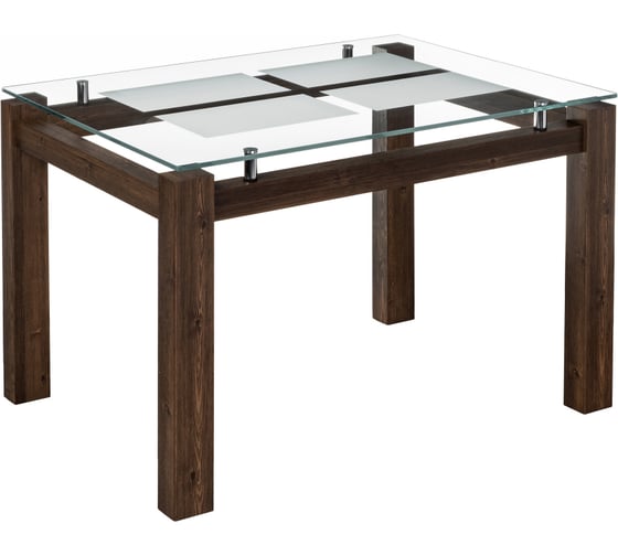 Изображение товара Стеклянный стол Woodville Бран кантри орех 462084