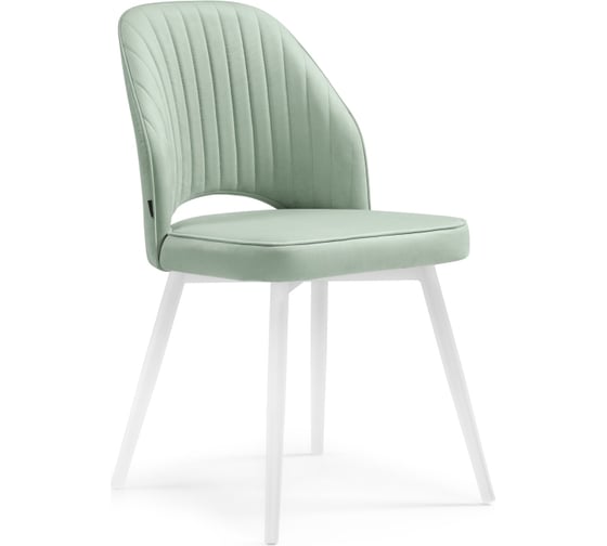 Изображение товара Стул Woodville Стул на металлокаркасе Брейния velutto 14, белый 500003